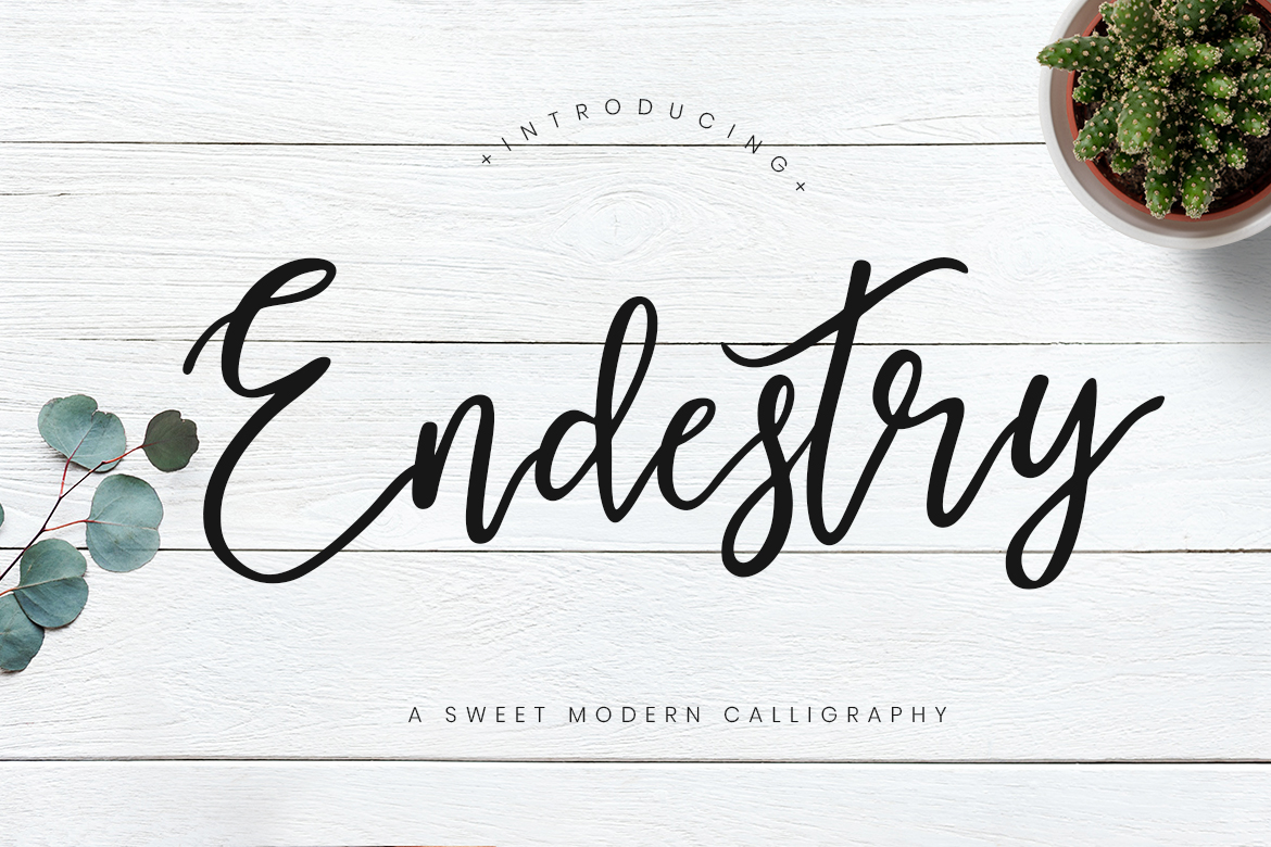 Endestry font