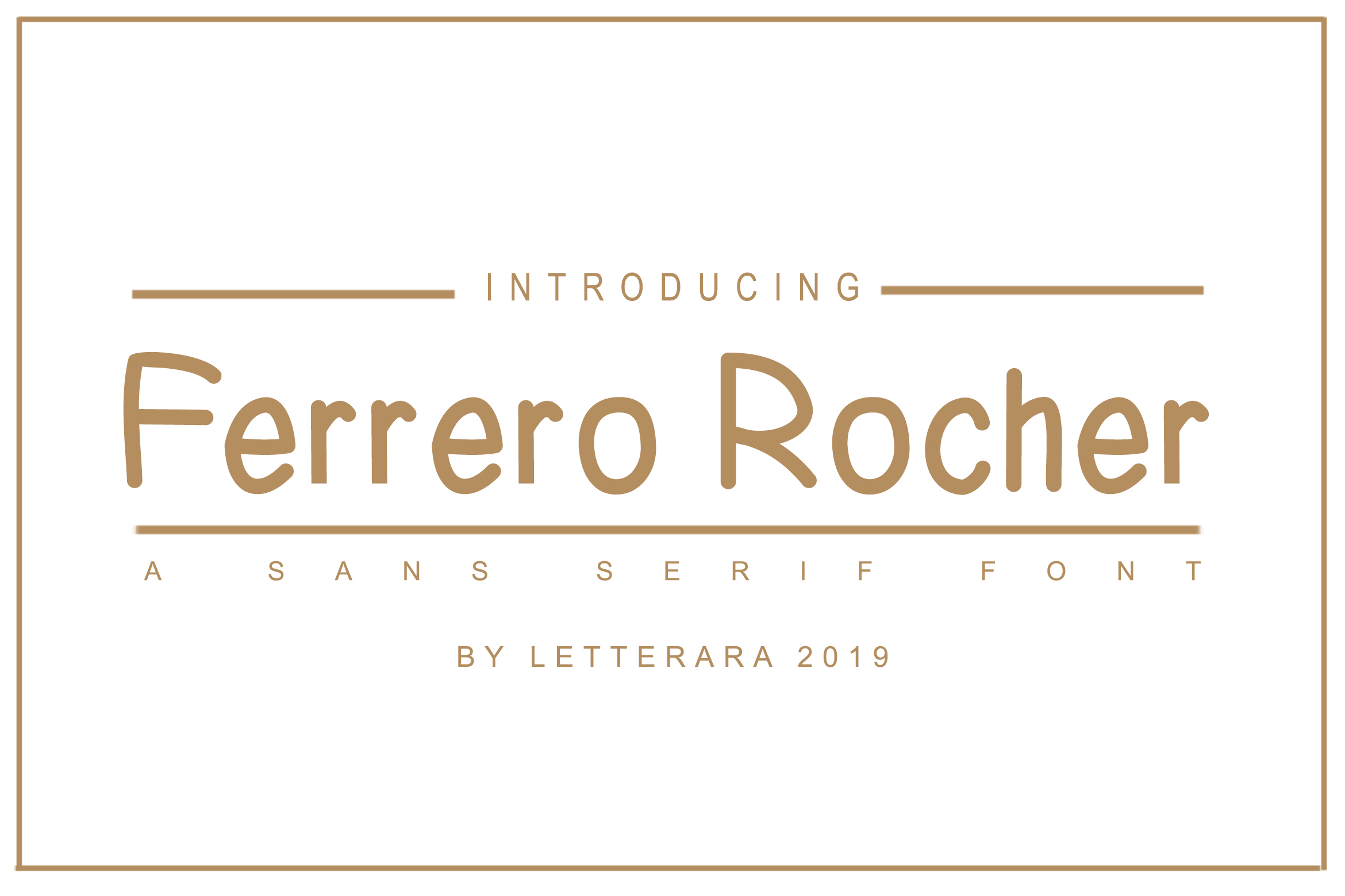 Ferrero Rocher font