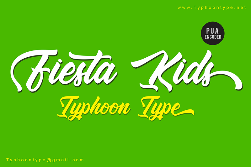 Fiesta Kids - Personal Use font