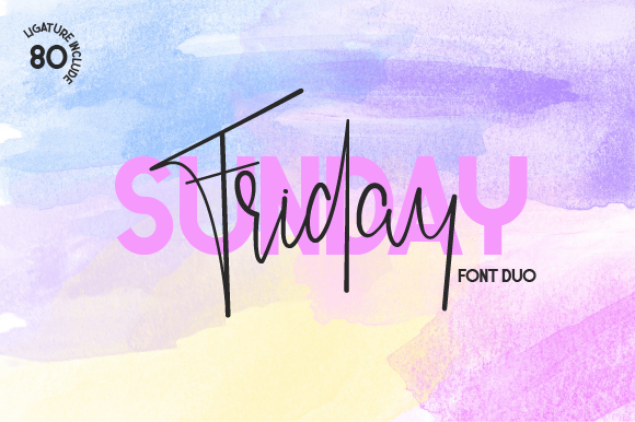 Friday Sunday Personal Use font