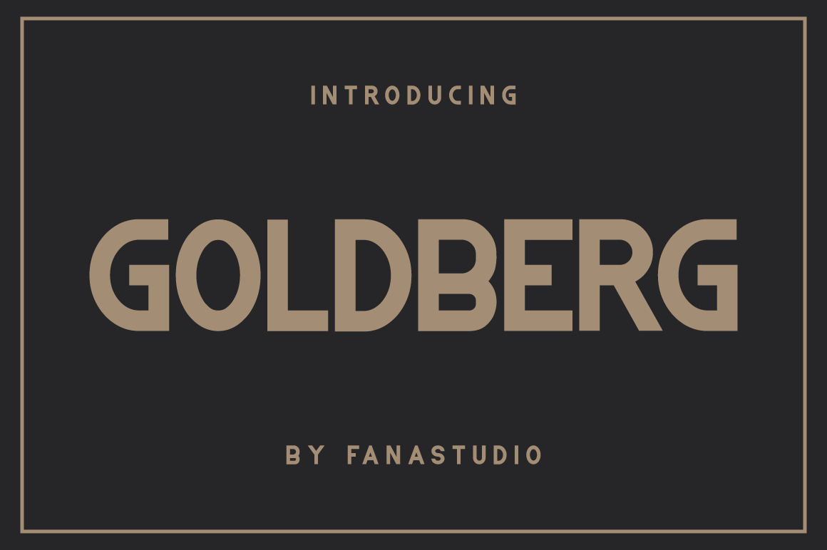 GOLDBERG font