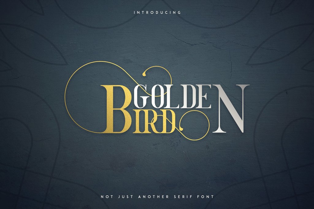 GoldenBird Down font