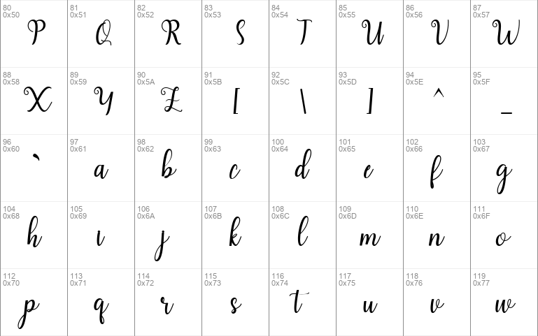 Haearty Script font