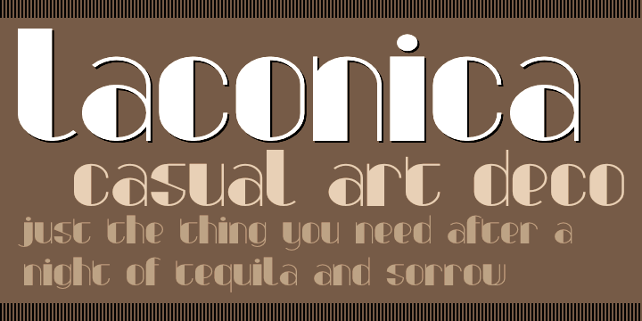 Laconica font