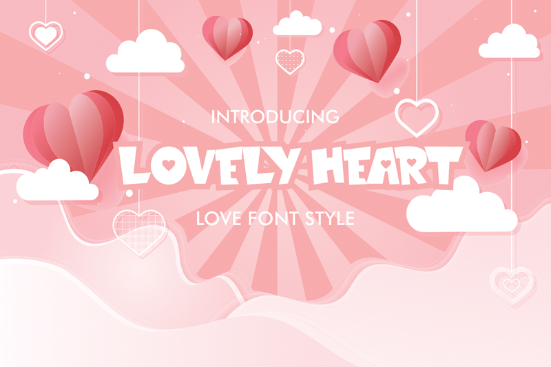 LOVELY HEART font