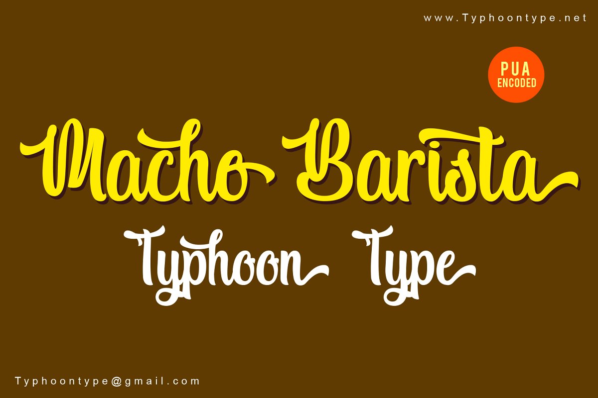 Macho Barista - Personal Use font