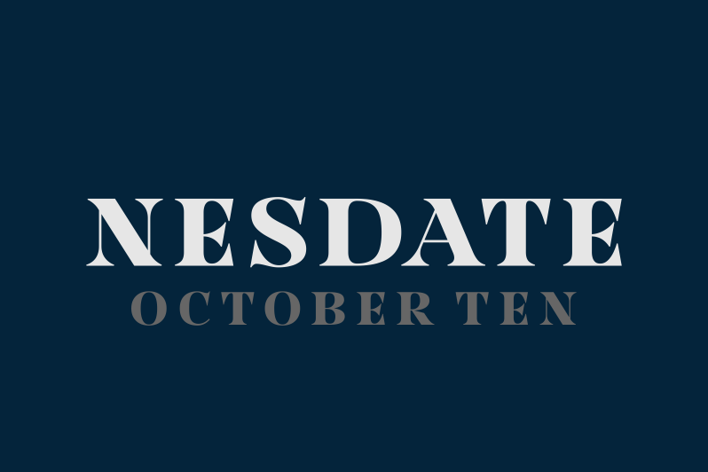 Nesdate October Ten font