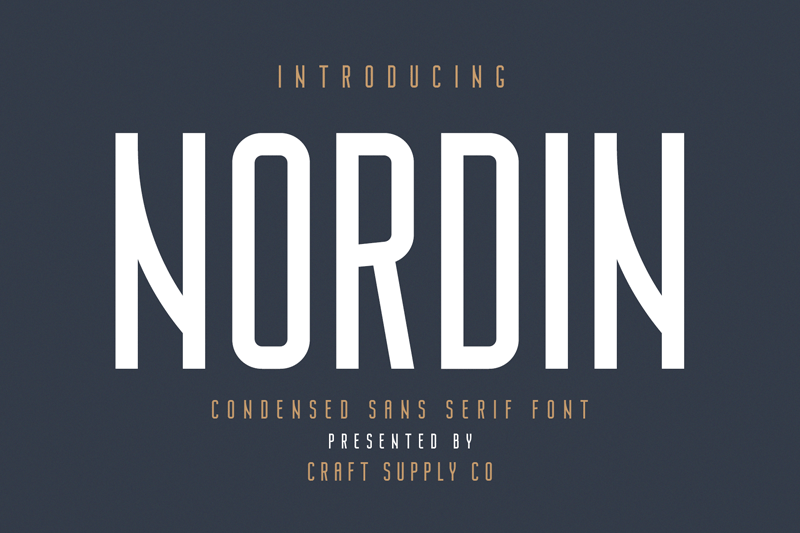 Nordin Free font