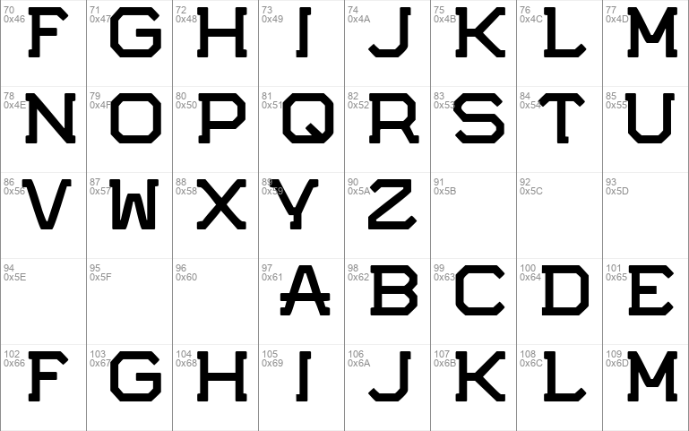 Potorro Angular font