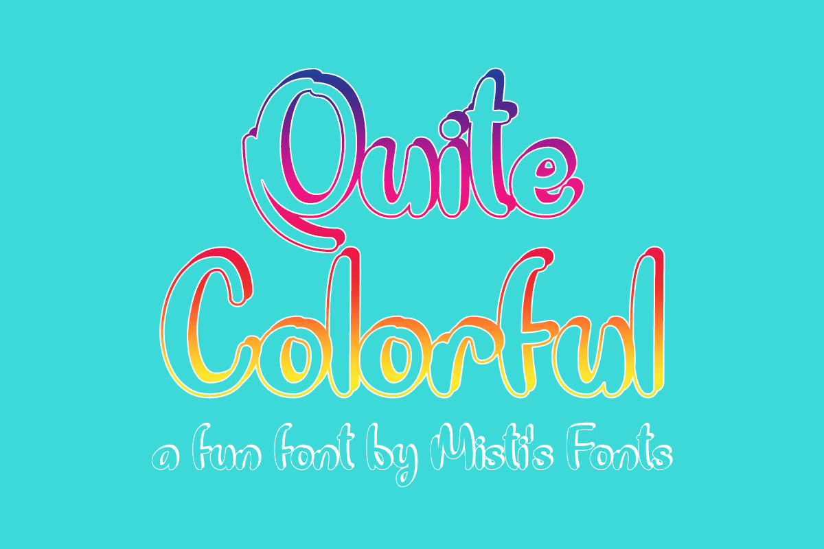 Quite Colorful font