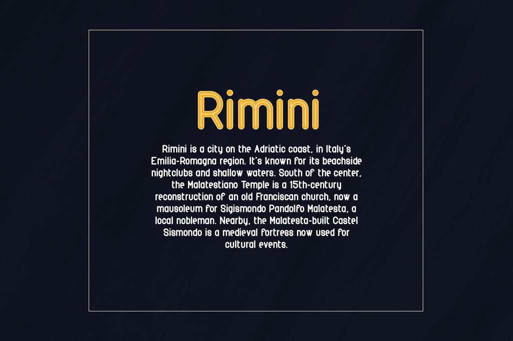 Rimini font