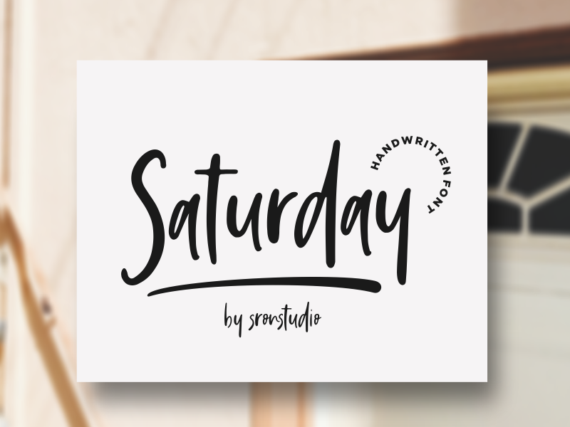 Saturday Vibes font