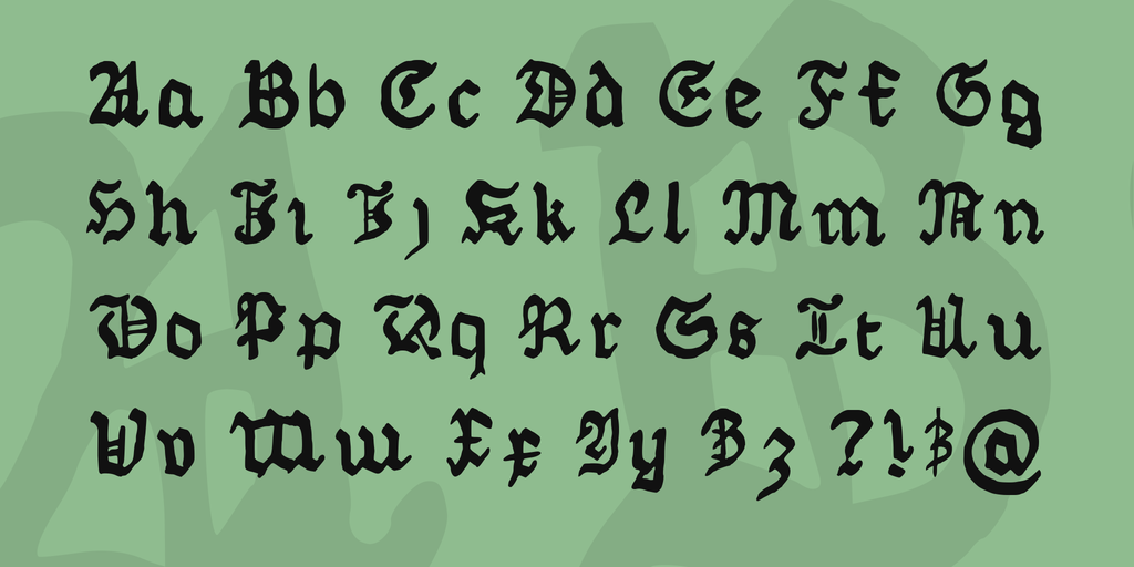 Skennerton Fraktur font