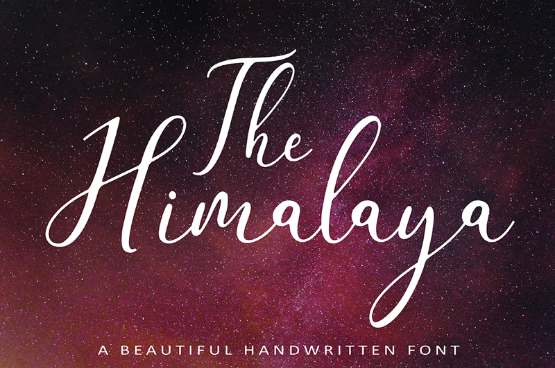 The Himalaya font