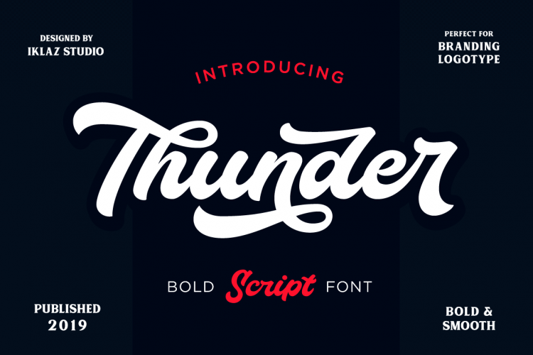 Thunder Demo font