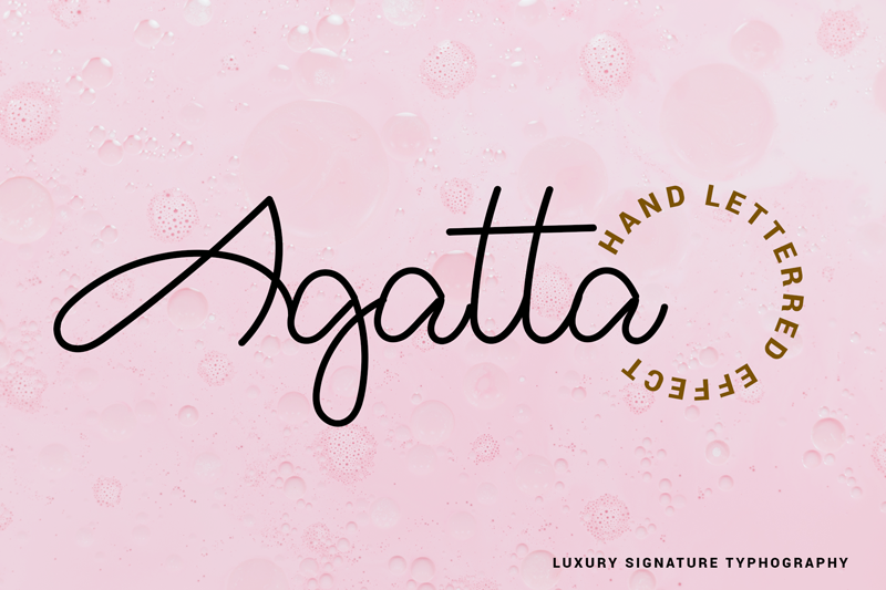 Agatta Script font