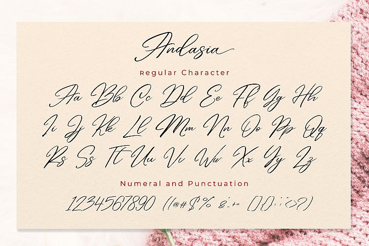 Andasia font