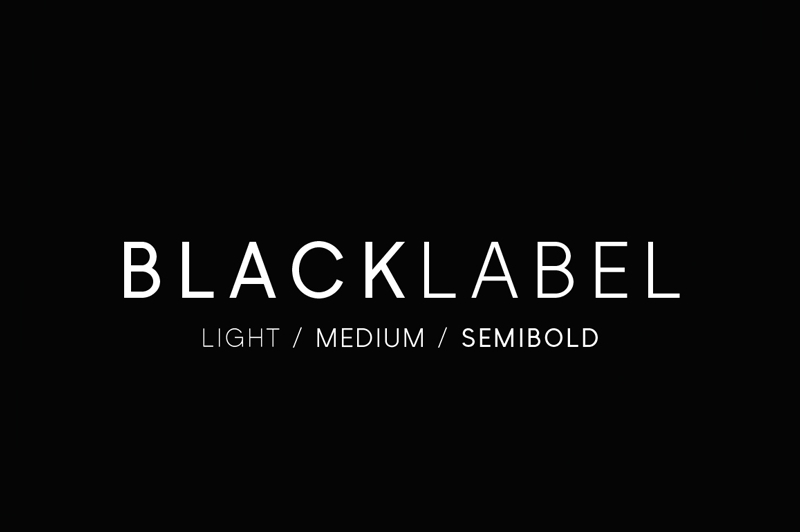 Black Label font