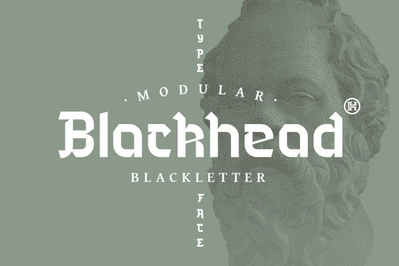 Blackhead Light-FREE font