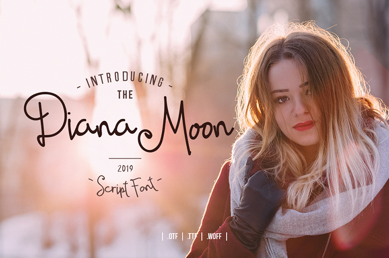 Dianamoon Script font