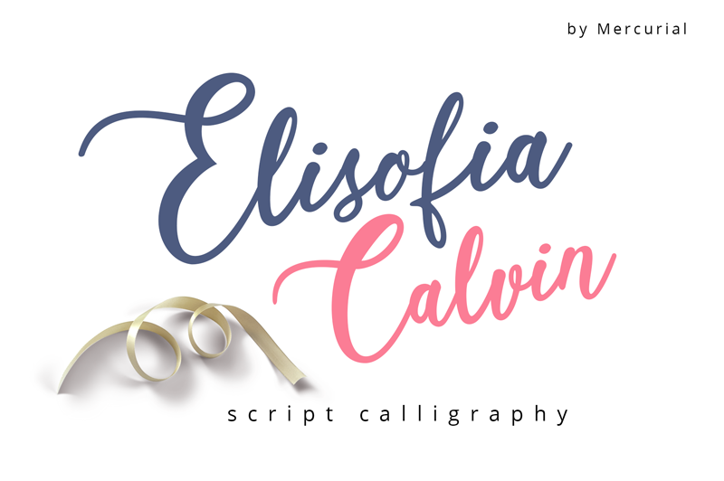 Elisofia Calvin font
