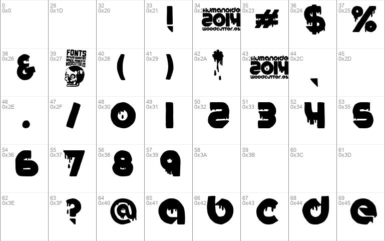 Humanoide 2014 font