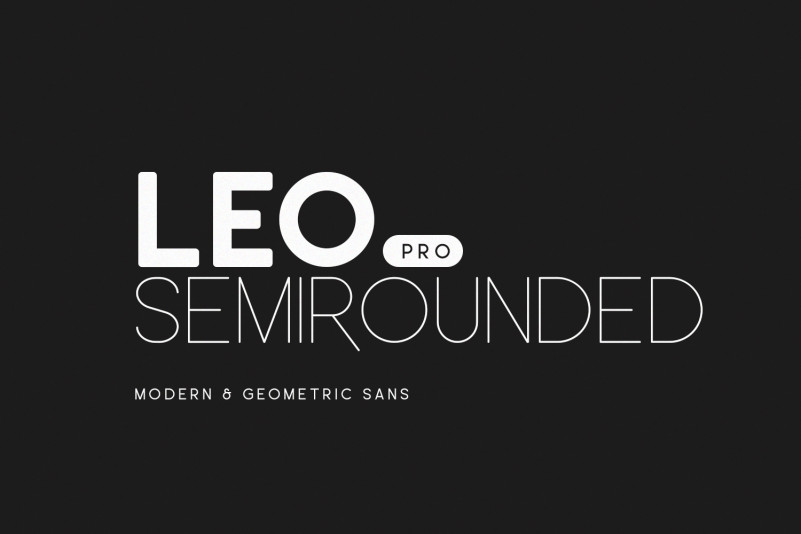 Leo SemiRounded font