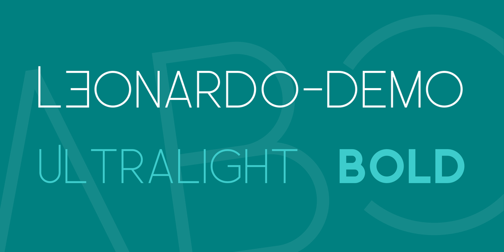 LEonardo-Demo Ultralight font
