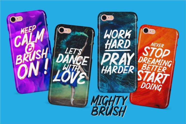 Mighty Brush font