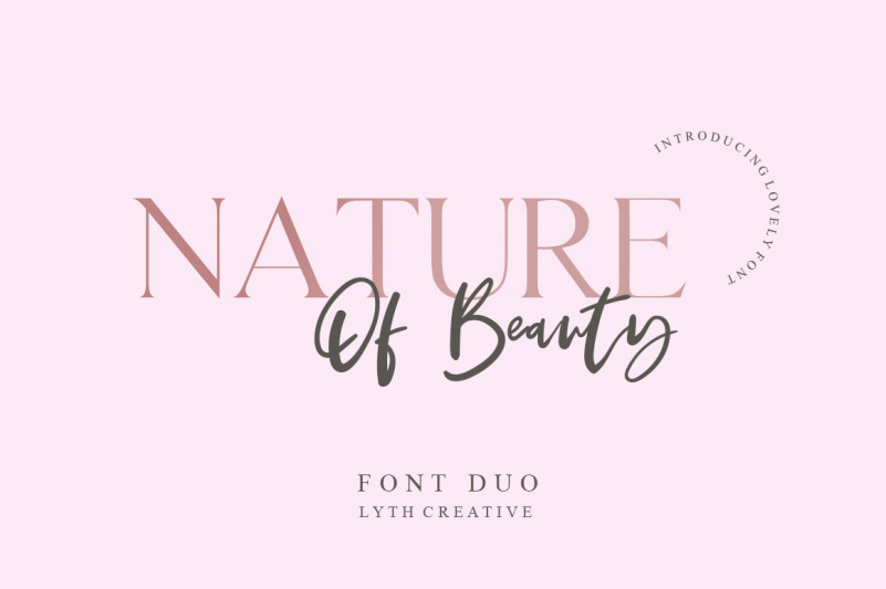 Nature Of Beauty font
