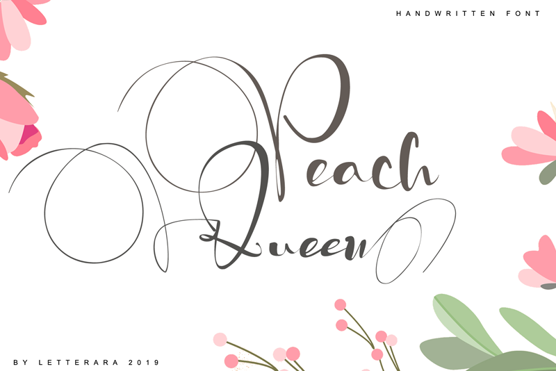 Peach Queen font