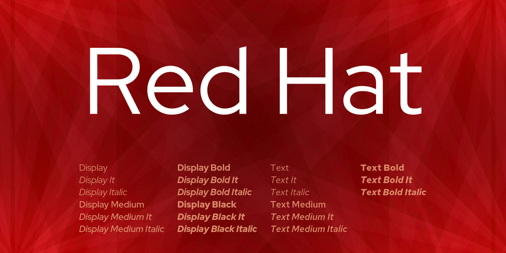 Red Hat Display Medium font