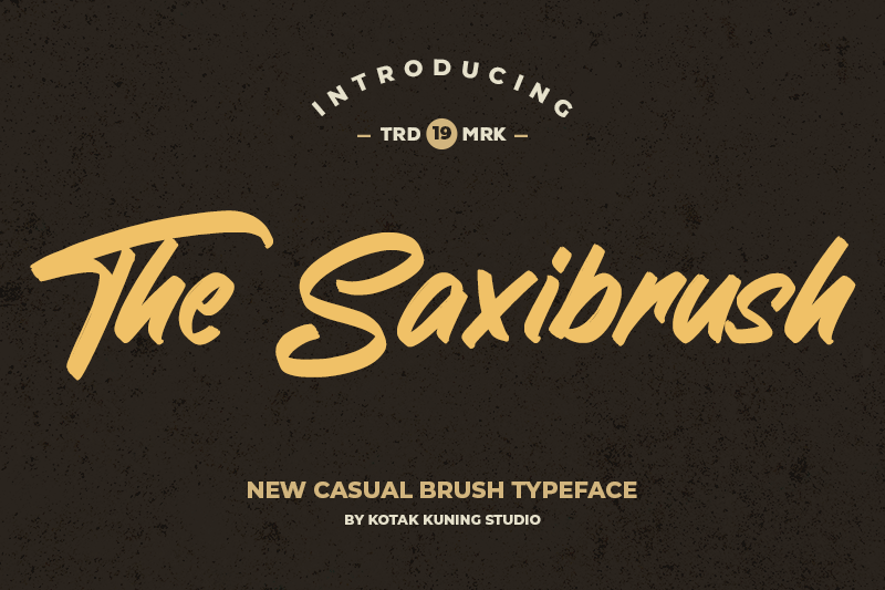 The Saxibrush font