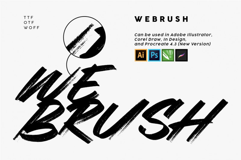 Webrush font