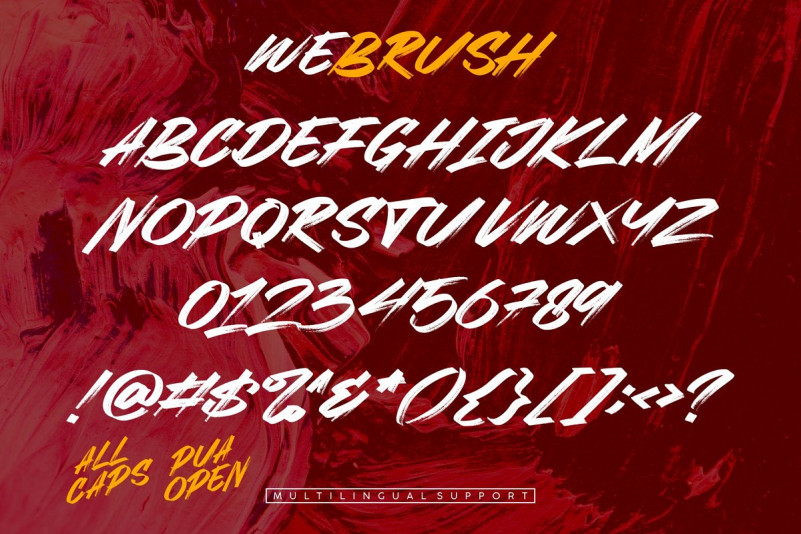 Webrush font