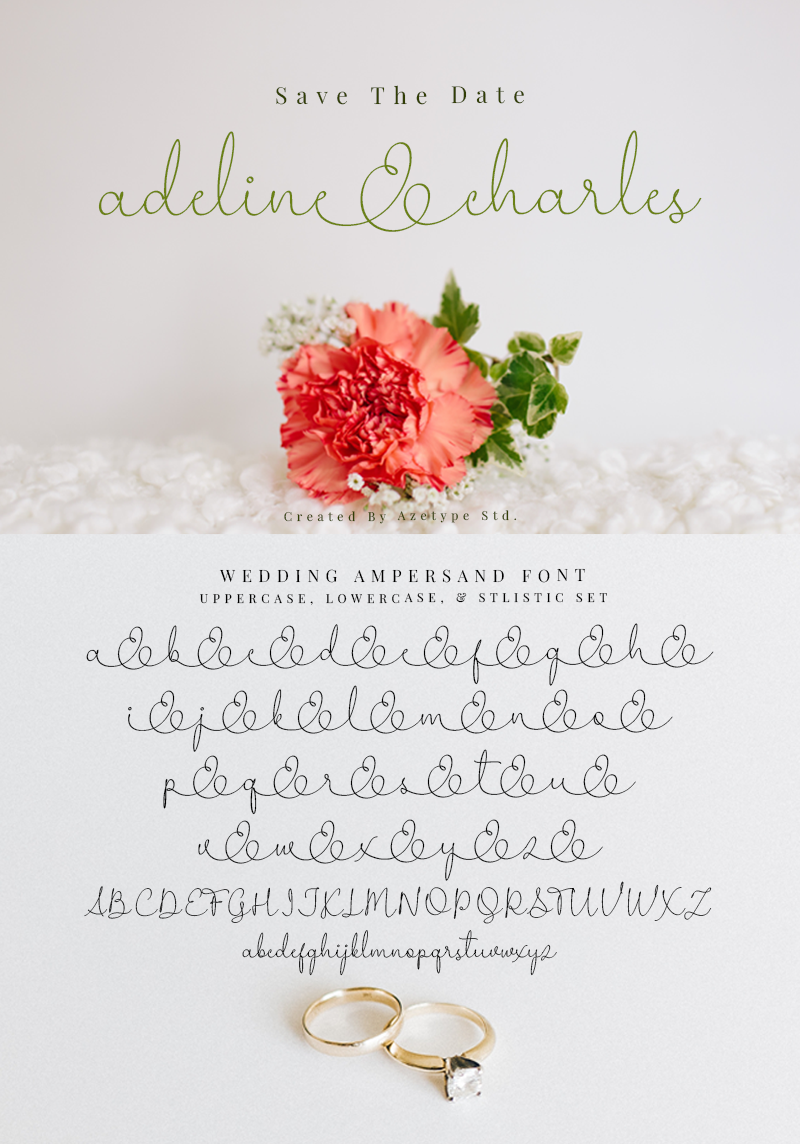 Wedding Ampersand font