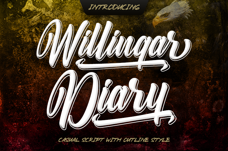 Willingar Diary font