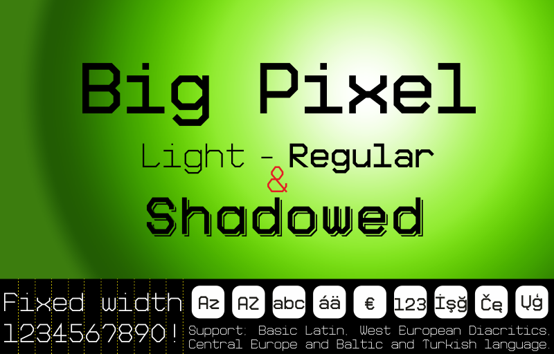 Big Pixel Demo font