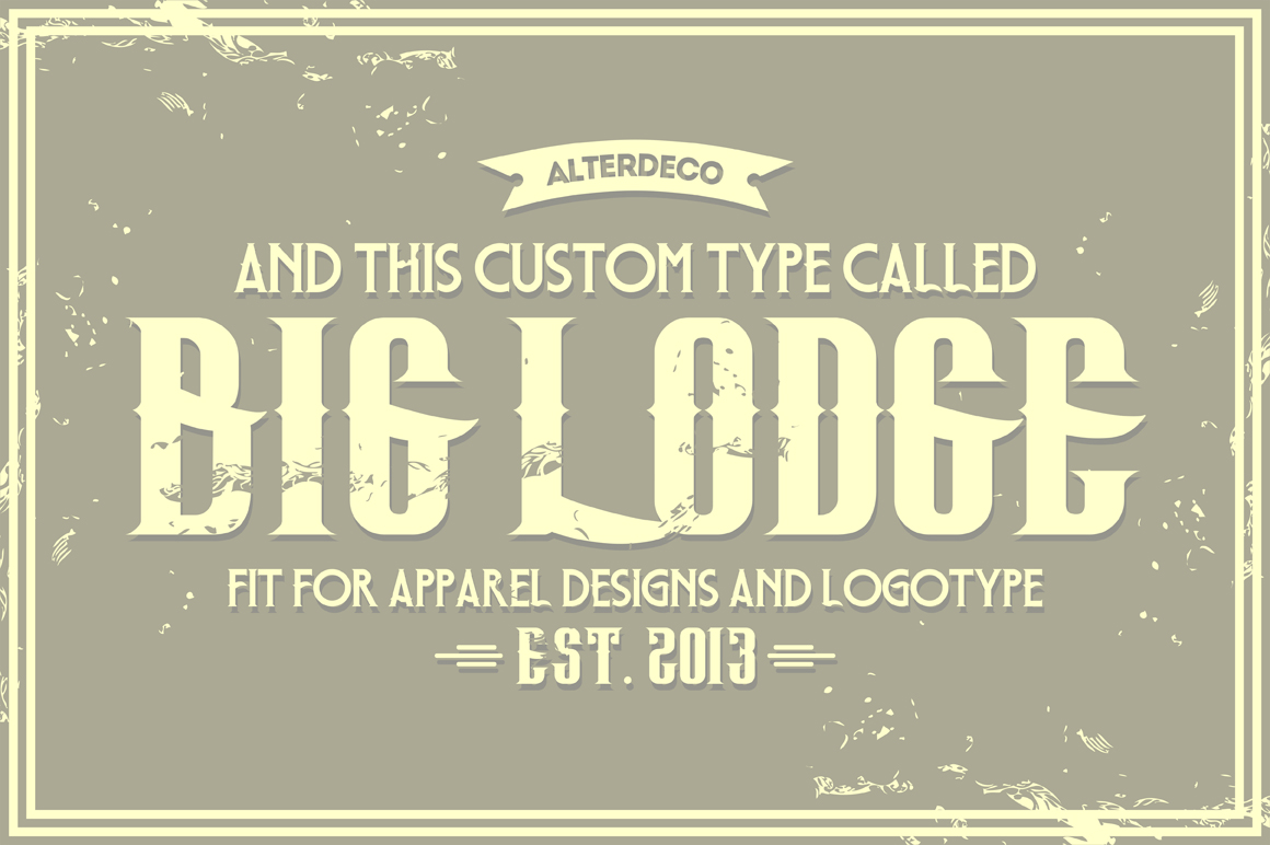 BigLodgeTypeFree font