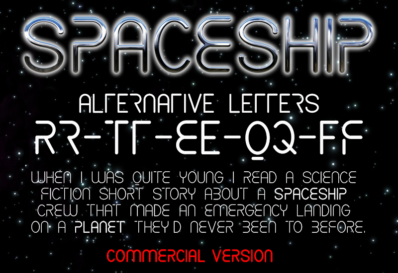 CF Spaceship font