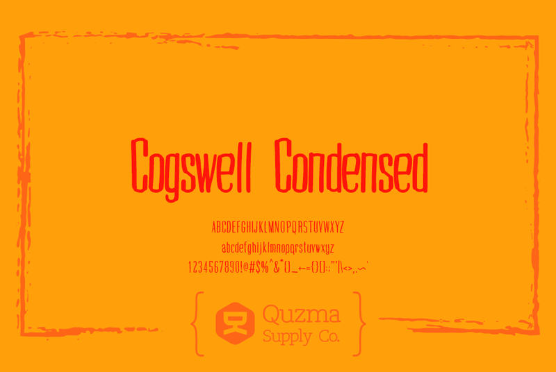 Cogswell Condensed font
