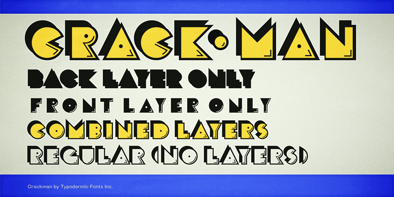 Crack Man font