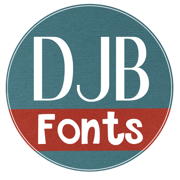 DJB Hand Stitched Alpha font