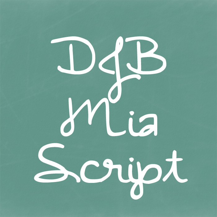 DJB MiaScript font