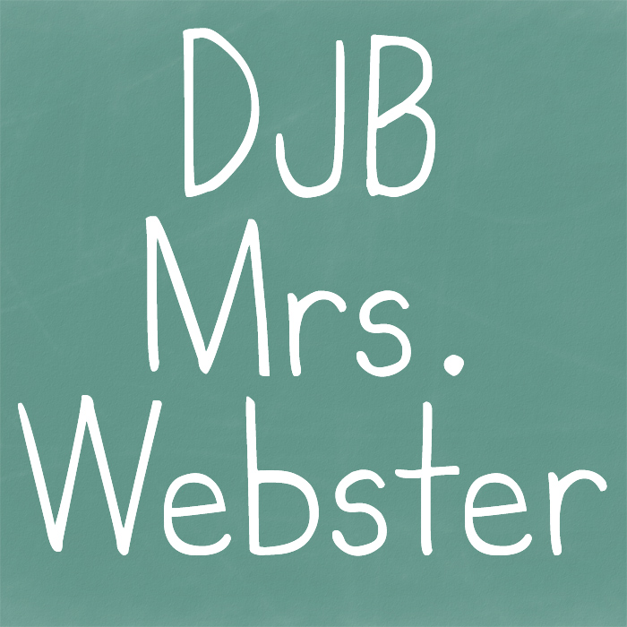DJB MrsWebster font