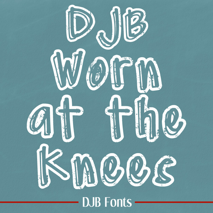DJB Worn at the Knees font