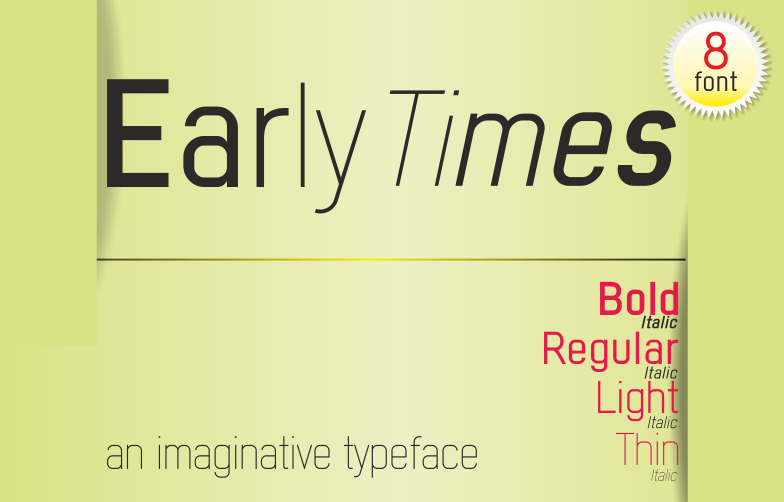 Early Times Bold Italic Demo font