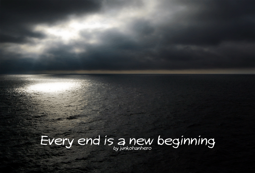 Every end is a new beginning font