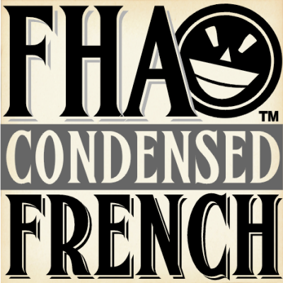 FHA Condensed French NC font