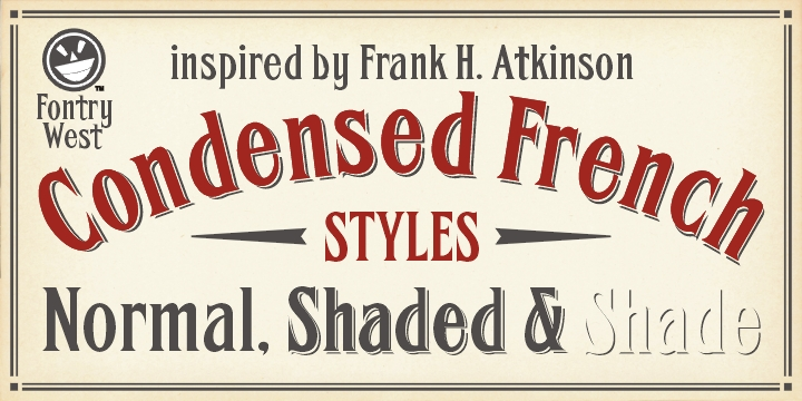 FHA Condensed French NC font